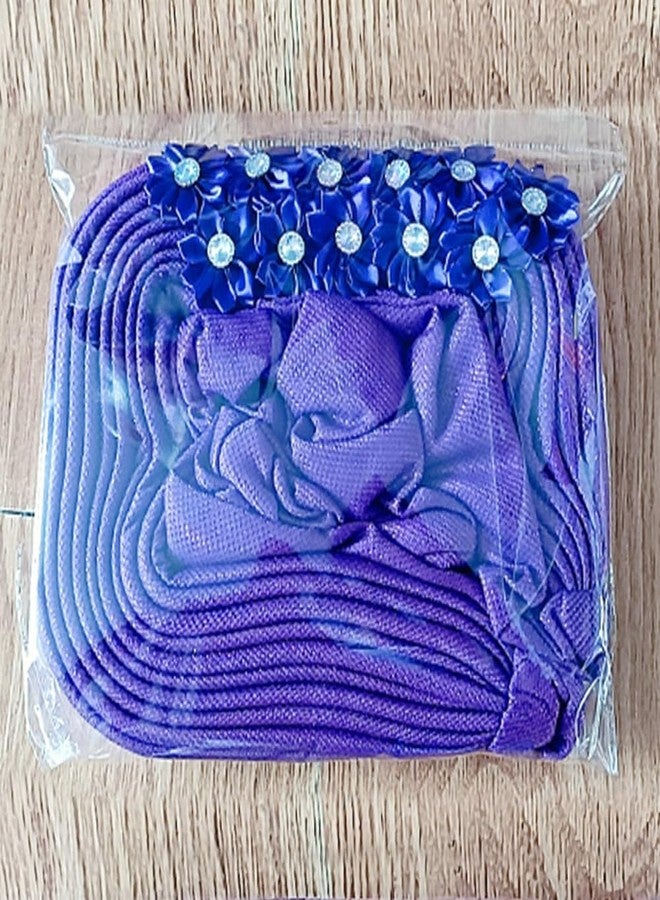 URAWOW Auto Gele Floral African Head Tie of Nigeria Aso Oke Headwraps Turban Wedding Party Flower Headwear Hijab for Women - Image 4